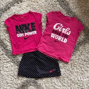 2T Nike Girls Skort and T-Shirt Set